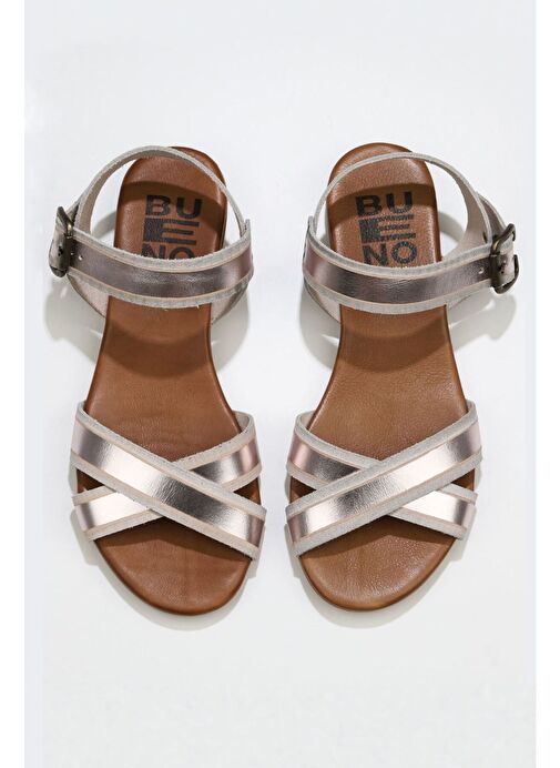 Bueno Shoes Pembe Parlak Deri Kadın Sandalet 01wu7421 - Görsel 2
