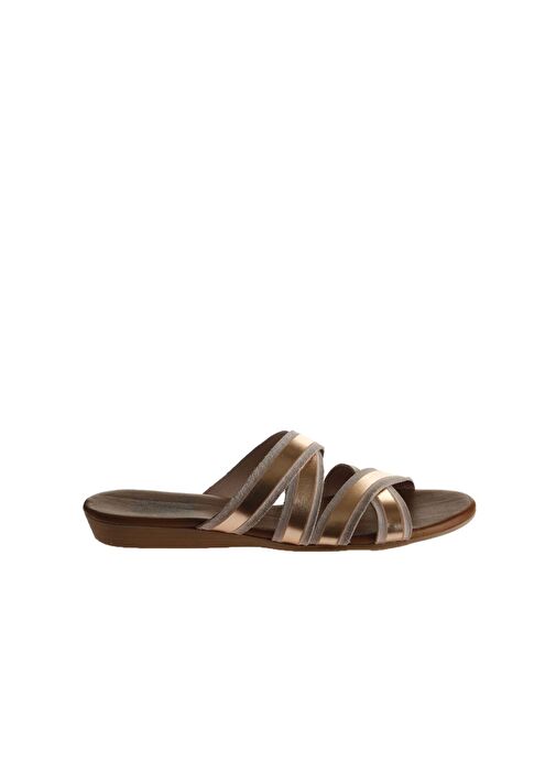 Bueno Shoes Pudra Parlak Deri Kadın Düz Terlik 01wu7424 - Görsel 2