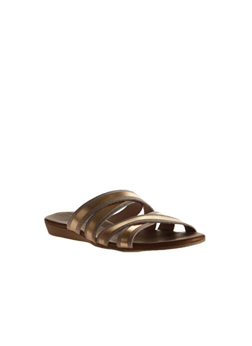 Bueno Shoes Pudra Parlak Deri Kadın Düz Terlik 01wu7424 - Görsel 3