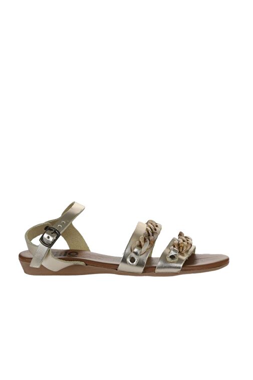 Bueno Shoes Sarı Parlak Deri Kadın Sandalet 01wu7434 - Görsel 3