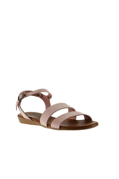 Bueno Shoes Pudra Nubuk Kadın Sandalet 01wu7436 - Görsel 3