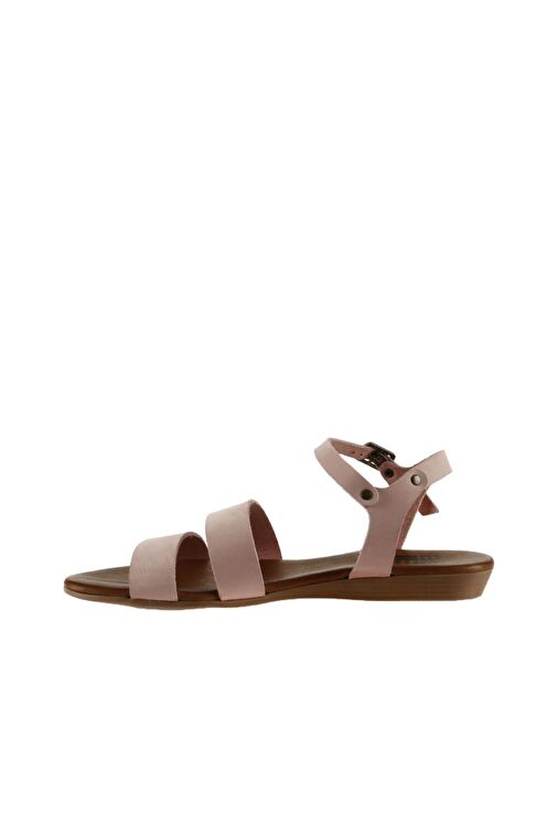 Bueno Shoes Pudra Nubuk Kadın Sandalet 01wu7436 - Görsel 4
