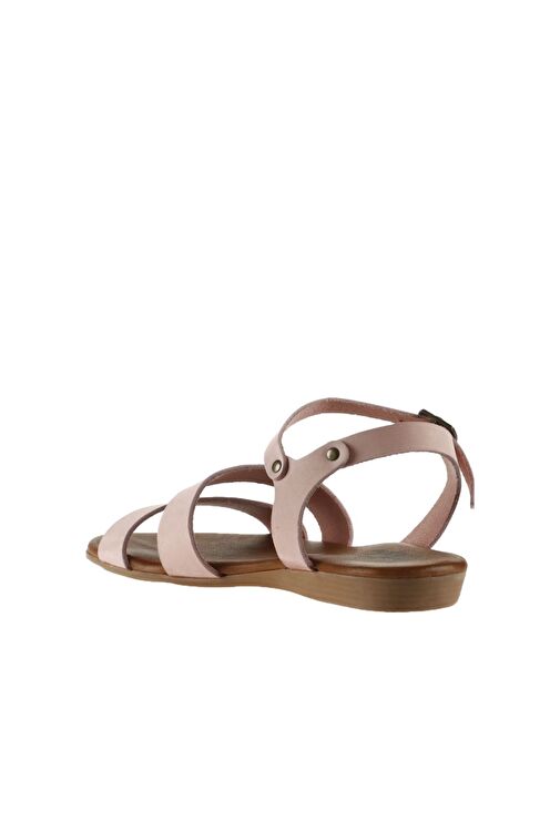 Bueno Shoes Pudra Nubuk Kadın Sandalet 01wu7436 - Görsel 5