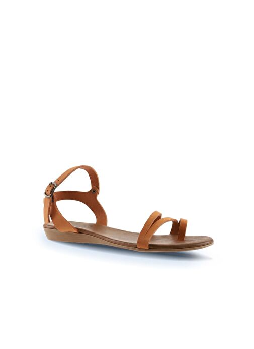 Bueno Shoes Turuncu Nubuk Kadın Sandalet 01wu7457 - Görsel 4