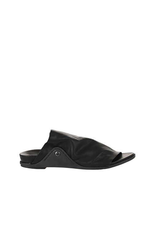 Bueno Shoes Siyah Deri Kadın Düz Terlik 01wu7602 - Görsel 3