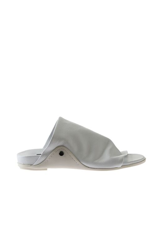 Bueno Shoes Beyaz Deri Kadın Düz Terlik 01wu7602 - Görsel 3