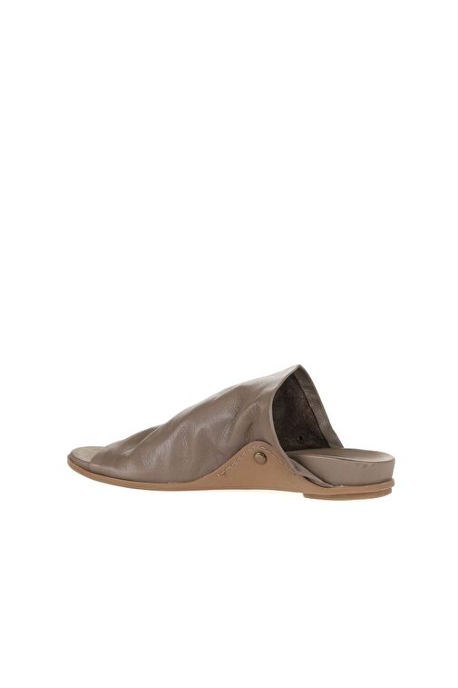 Bueno Shoes Gri Deri Kadın Düz Terlik 01wu7602 - Görsel 6