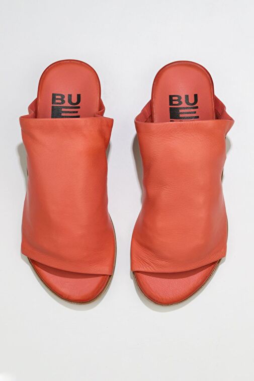 Bueno Shoes Mercan Deri Kadın Düz Terlik 01wu7602 - Görsel 2