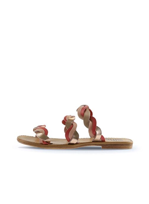 Bueno Shoes Pudra Multi Deri Kadın Düz Terlik 01wu3416 - Görsel 5