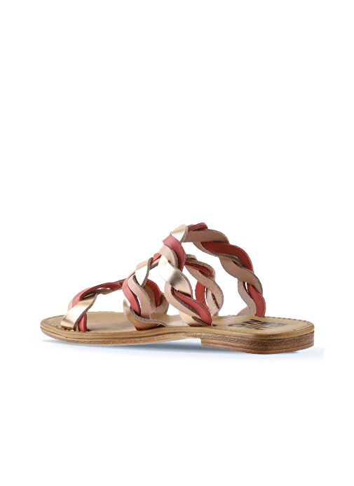 Bueno Shoes Pudra Multi Deri Kadın Düz Terlik 01wu3416 - Görsel 6