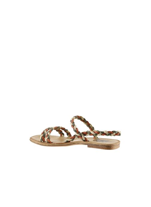 Bueno Shoes Turuncu Multi Deri Kadın Sandalet 01wu3417 - Görsel 6