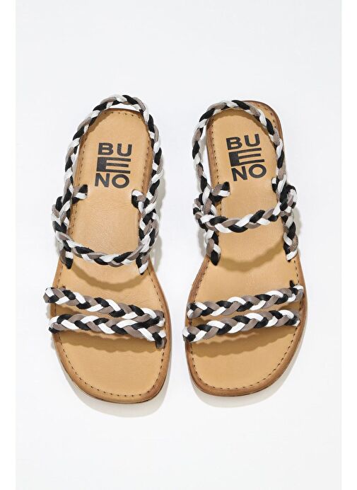 Bueno Shoes Siyah Multi Deri Kadın Sandalet 01wu3417 - Görsel 2