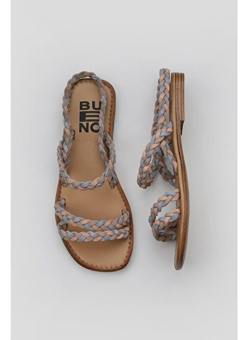 Bueno Shoes Pudra Multi Deri Kadın Sandalet 01wu3417 - Görsel 2
