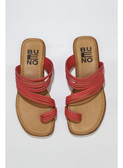 Bueno Shoes Mercan Deri Kadın Parmak Arası Terlik 01wu3418 - Görsel 2