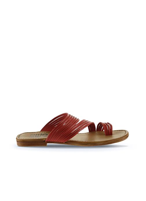 Bueno Shoes Mercan Deri Kadın Parmak Arası Terlik 01wu3418 - Görsel 3