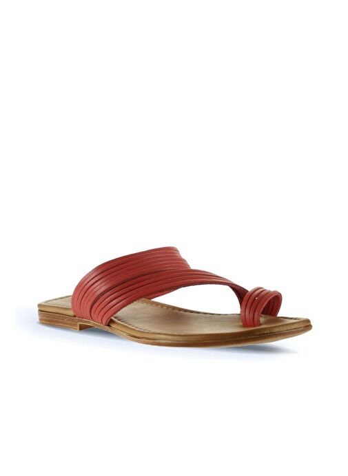 Bueno Shoes Mercan Deri Kadın Parmak Arası Terlik 01wu3418 - Görsel 4