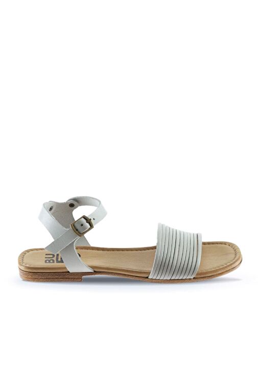 Bueno Shoes Gri Deri Kadın Sandalet 01wu3420 - Görsel 3