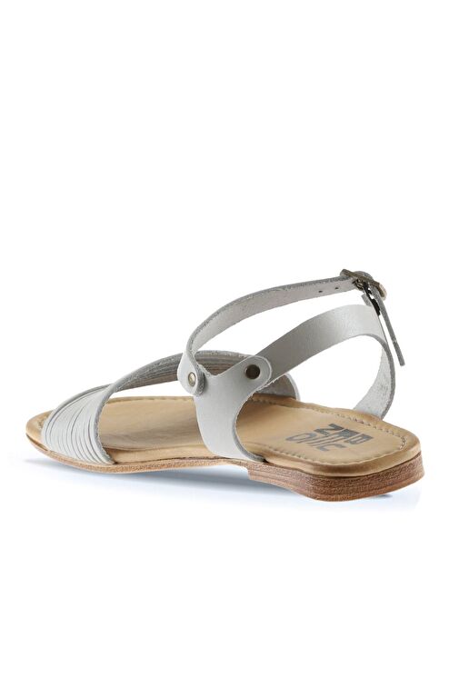 Bueno Shoes Gri Deri Kadın Sandalet 01wu3420 - Görsel 6