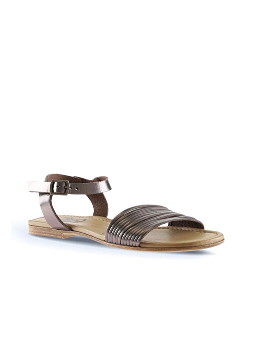 Bueno Shoes Taba Parlak Deri Kadın Sandalet 01wu3420 - Görsel 4