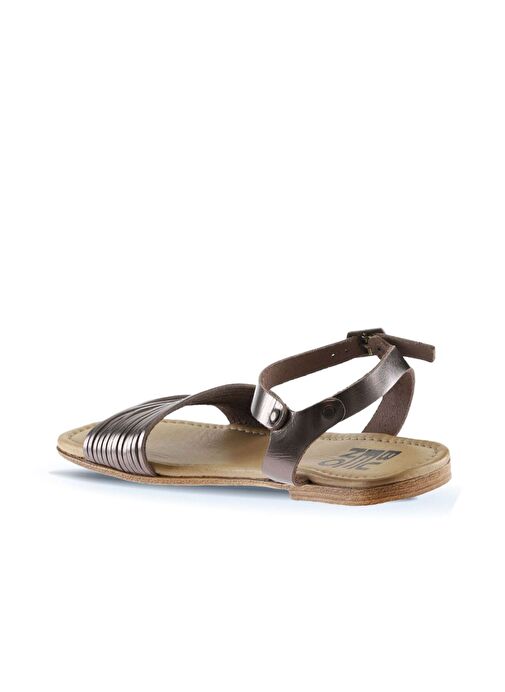 Bueno Shoes Taba Parlak Deri Kadın Sandalet 01wu3420 - Görsel 6
