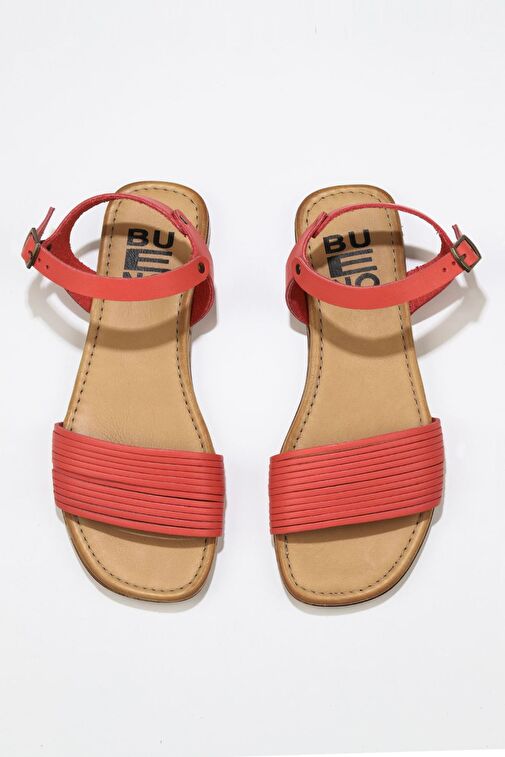 Bueno Shoes Mercan Deri Kadın Sandalet 01wu3420 - Görsel 2