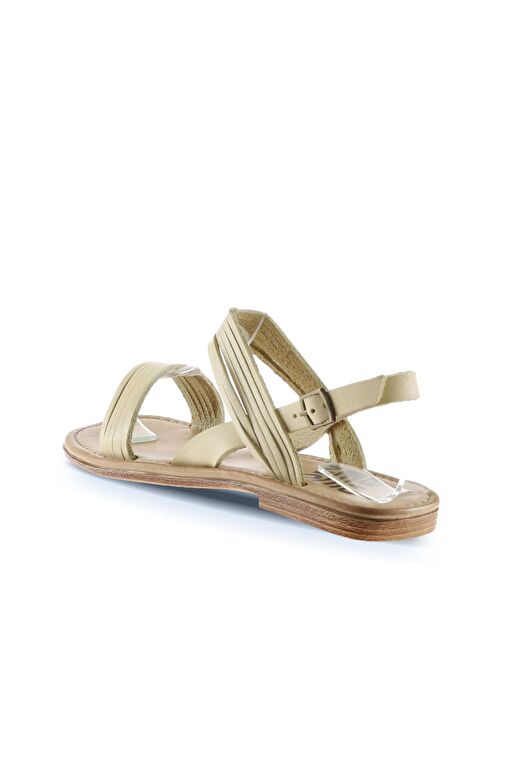 Bueno Shoes Sarı Deri Kadın Sandalet 01wu3421 - Görsel 4