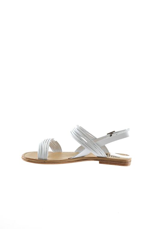 Bueno Shoes Beyaz Deri Kadın Sandalet 01wu3421 - Görsel 5