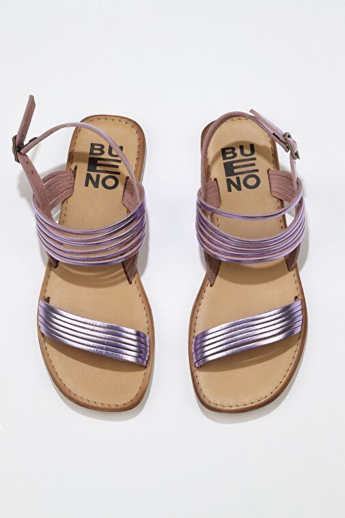Bueno Shoes Pudra Parlak Deri Kadın Sandalet 01wu3421 - Görsel 2