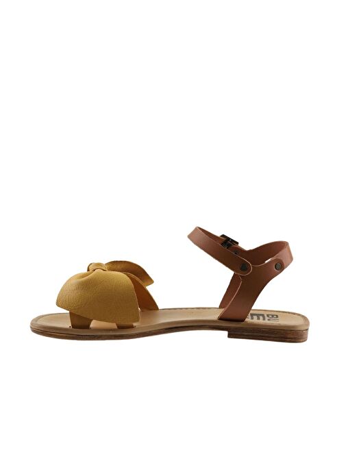 Bueno Shoes Sarı Taba Deri Kadın Sandalet 01wu3424 - Görsel 5