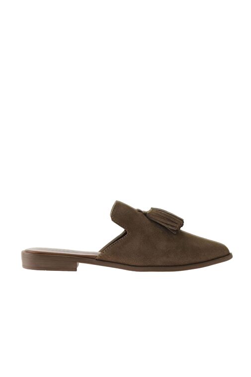 Bueno Shoes Taba Süet Kadın Düz Terlik 01wn0111 - Görsel 3