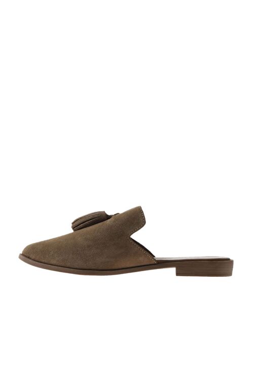 Bueno Shoes Taba Süet Kadın Düz Terlik 01wn0111 - Görsel 2