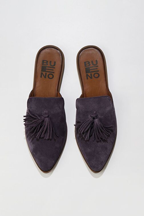 Bueno Shoes Mor Süet Kadın Düz Terlik 01wn0111 - Görsel 2