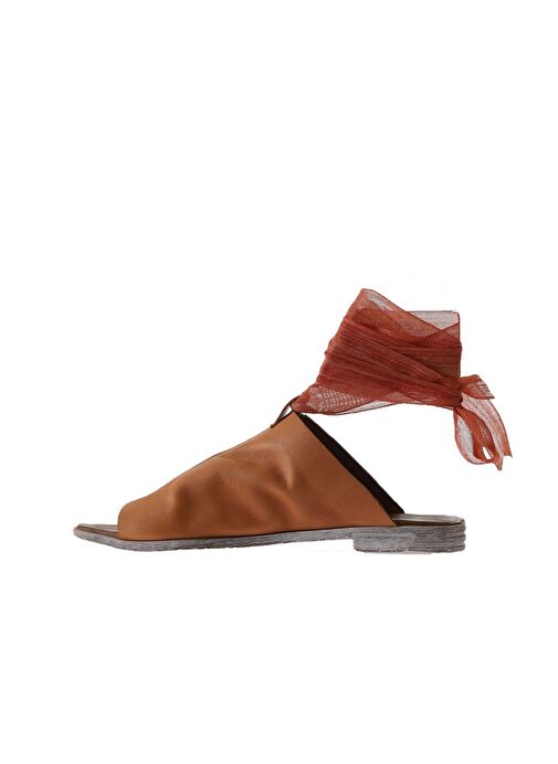 Bueno Shoes Taba Deri Kadın Parmak Arası Sandalet 01wn5008 - Görsel 4