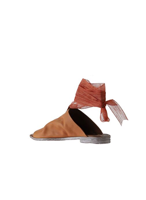 Bueno Shoes Taba Deri Kadın Parmak Arası Sandalet 01wn5008 - Görsel 5