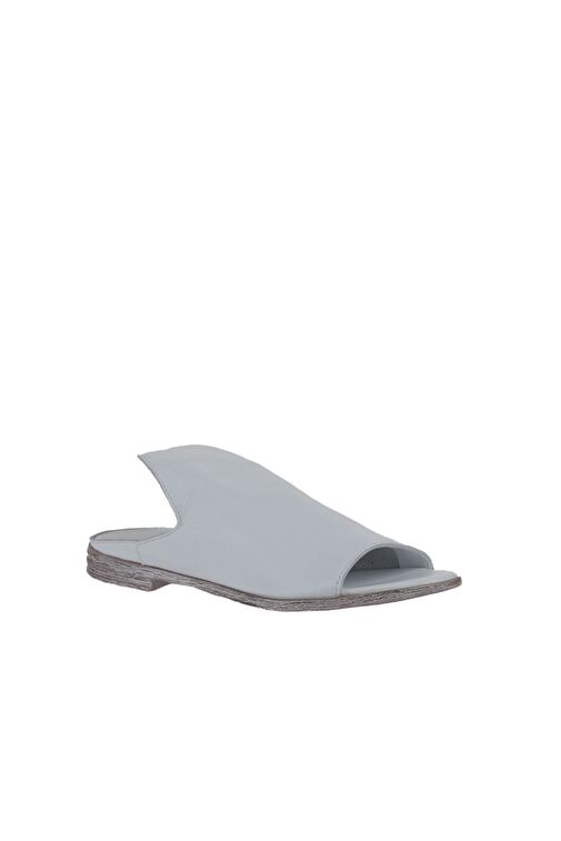 Bueno Shoes Beyaz Deri Kadın Düz Terlik 01wn5019 - Görsel 2