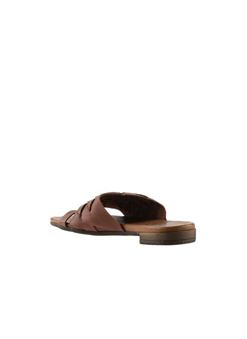 Bueno Shoes Taba Deri Kadın Parmak Arası Terlik 01wq0501 - Görsel 6