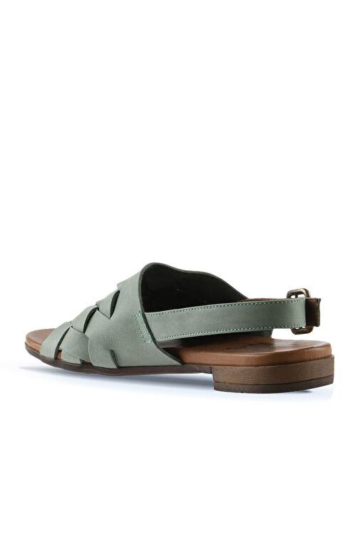 Bueno Shoes Turkuaz Deri Kadın Sandalet 01wq0506 - Görsel 6