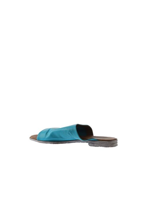 Bueno Shoes Turkuaz Deri Kadın Düz Terlik 01wq2009 - Görsel 6