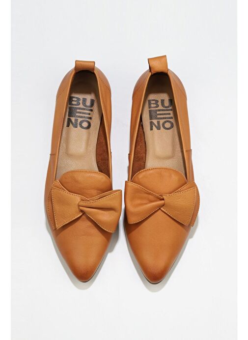 Bueno Shoes Taba Deri Kadın Düz Babet 01wr3117 - Görsel 2