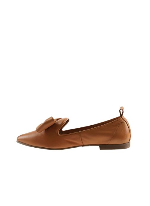 Bueno Shoes Taba Deri Kadın Düz Babet 01wr3117 - Görsel 5