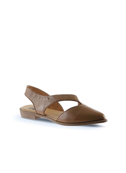 Bueno Shoes Taba Deri Kadın Sandalet 01ws2311 - Görsel 4