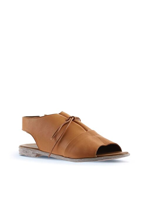 Bueno Shoes Taba Deri Kadın Sandalet 01ws2510 - Görsel 4