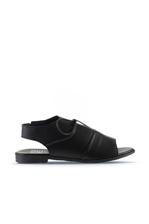 Bueno Shoes Siyah Deri Kadın Sandalet 01ws2510 - Görsel 2
