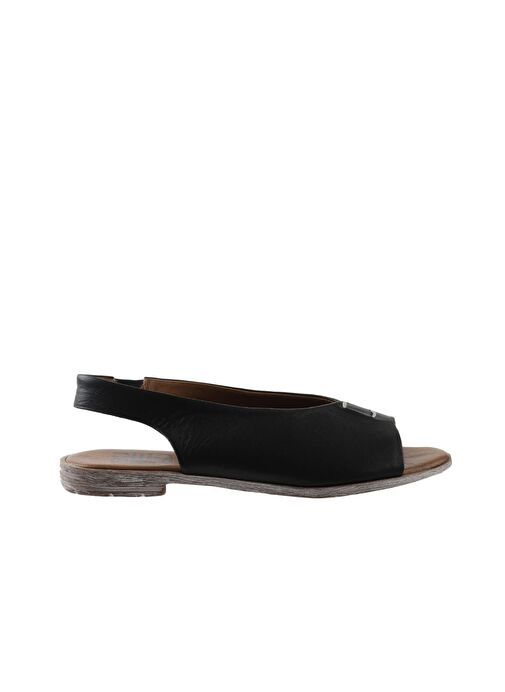 Bueno Shoes Siyah Deri Kadın Sandalet 01ws2512 - Görsel 3