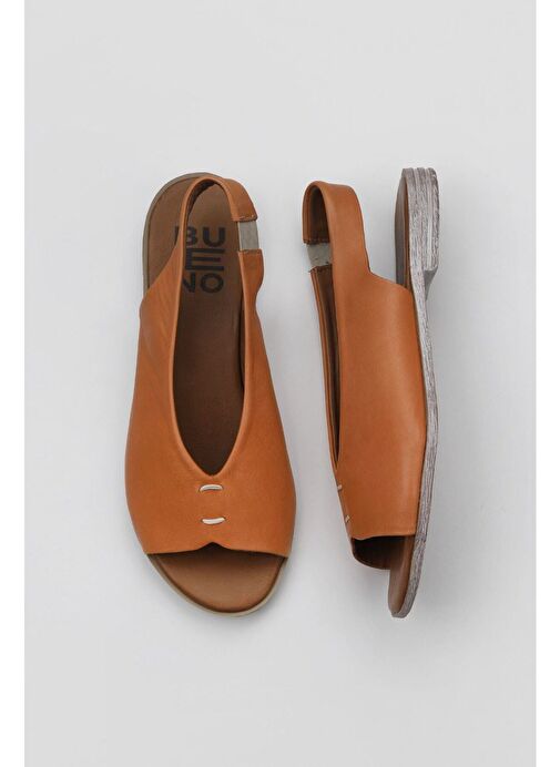 Bueno Shoes Taba Deri Kadın Sandalet 01ws2512 - Görsel 2