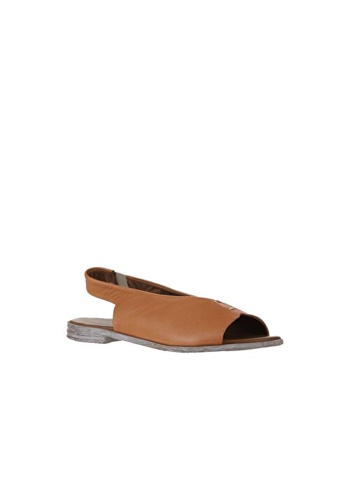 Bueno Shoes Taba Deri Kadın Sandalet 01ws2512 - Görsel 4