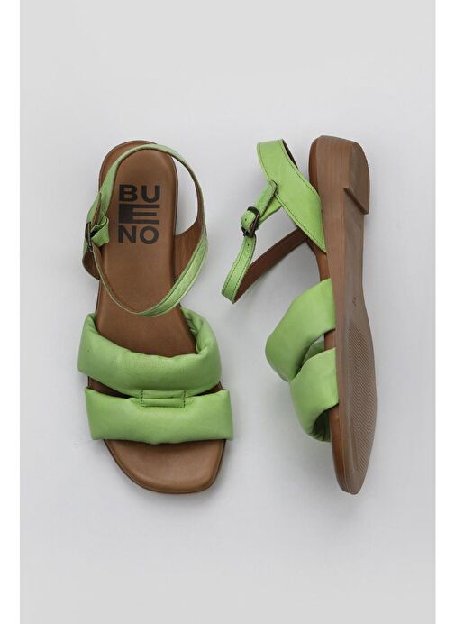 Bueno Shoes Yeşil Deri Kadın Sandalet 01ws6010 - Görsel 2