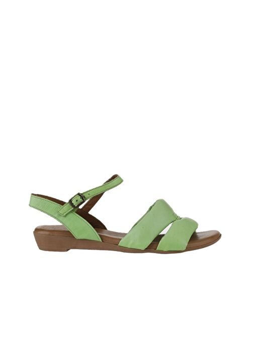 Bueno Shoes Yeşil Deri Kadın Sandalet 01ws6010 - Görsel 3