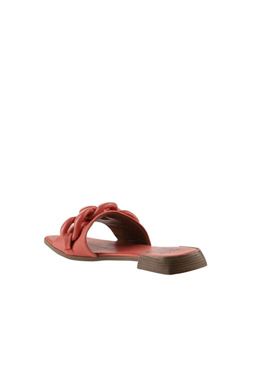 Bueno Shoes Mercan Deri Kadın Düz Terlik 01wu1815 - Görsel 6