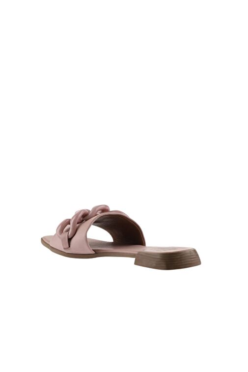 Bueno Shoes Gül Kurusu Deri Kadın Düz Terlik 01wu1815 - Görsel 6